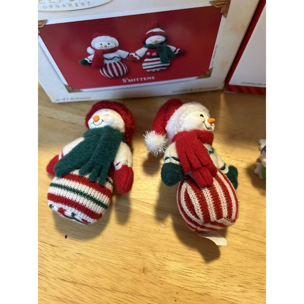 Hallmark Keepsake Ornaments Snowman Lot Of 7 Cupcakes Hugs Ice Skating Snowflake